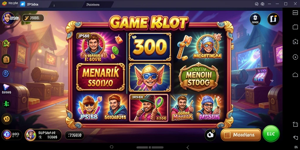 Screenshot gameplay JPS88 yang menampilkan gulungan slot yang mengasyikkan.