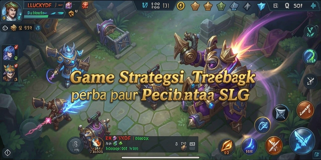 Tampilan gameplay menawan LUCKYDF yang menyoroti elemen strategi.