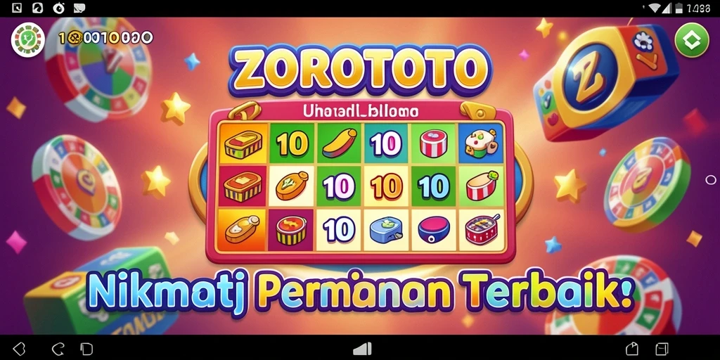 Tangkapan layar ZOROTOTO yang menunjukkan keseruan gameplay Bingo.