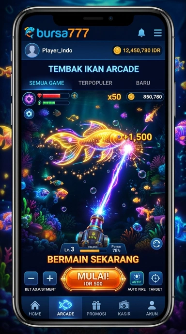 Screenshot aplikasi bursa777 yang menunjukkan berbagai pilihan aplikasi.